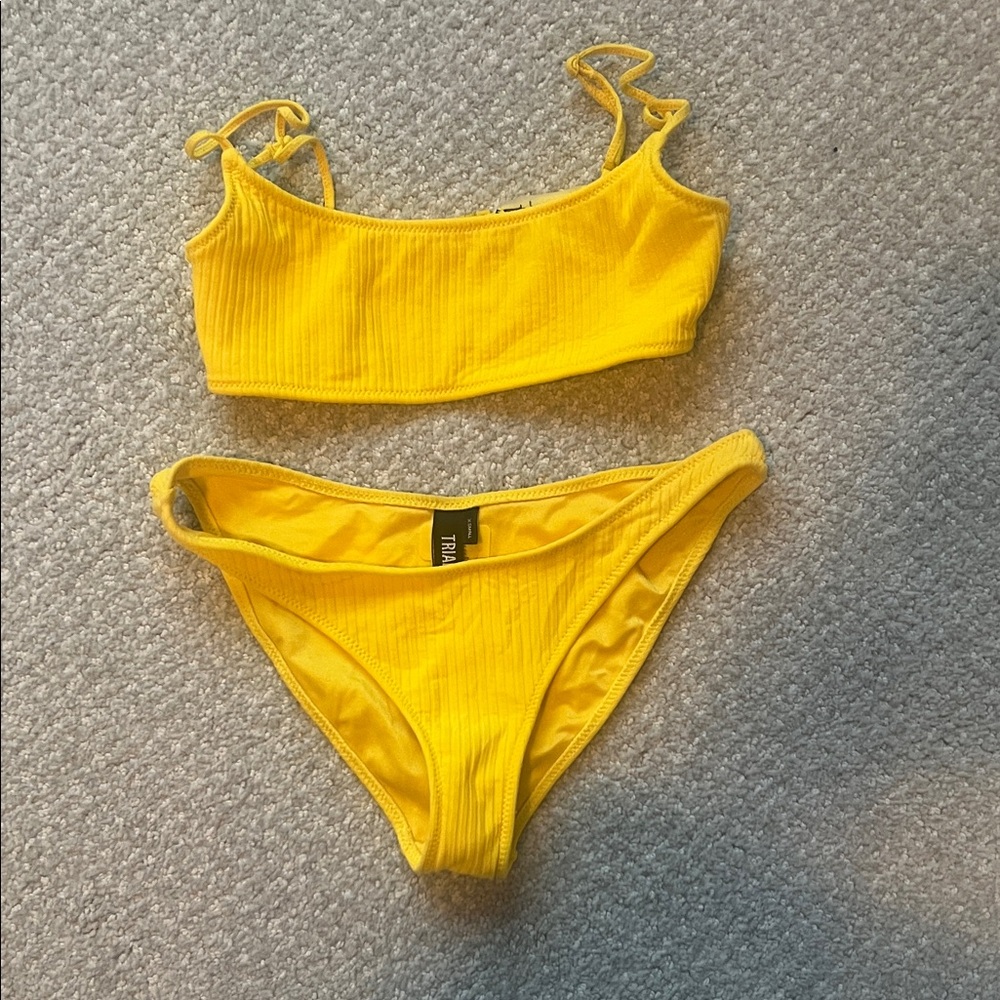 Triangl Swimwear Vibrant Yellow Bikini Set